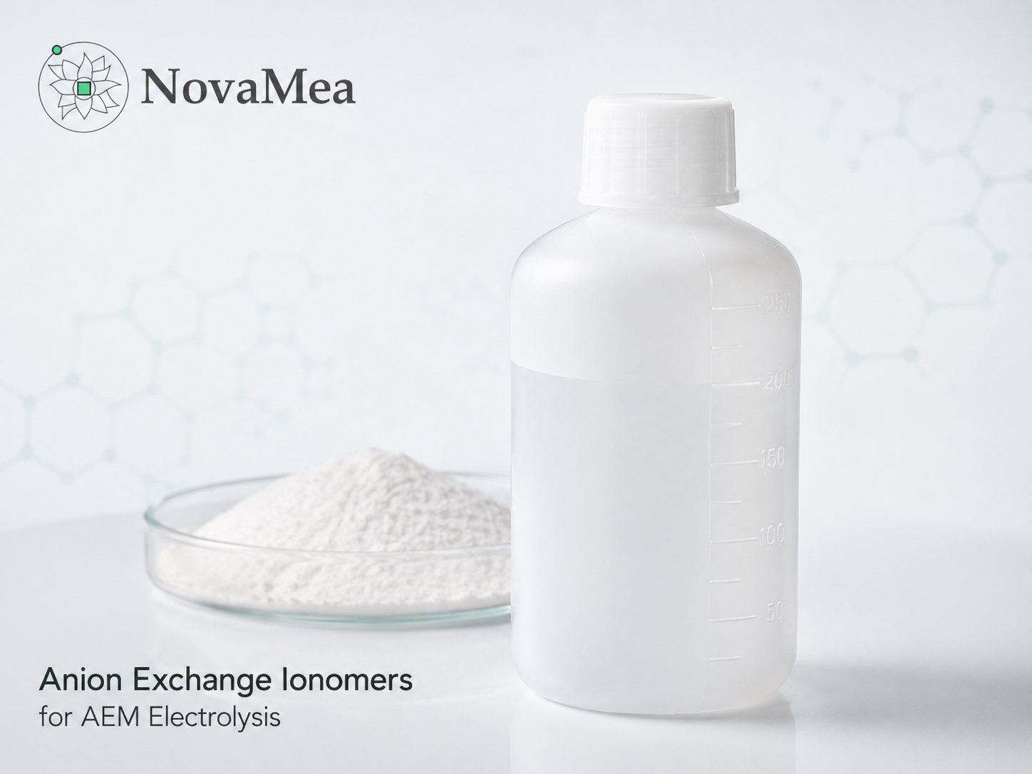 NovaMea Anion Exchange Ionomers for AEM Electrolysis